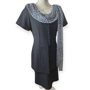 Vintage 80's Chic Ultra New York Classic Career Old Money Dress Size 12